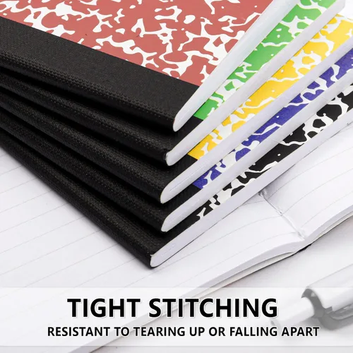 Vista 4 de feela Paquete de 120 mini cuadernos de composición a granel, lindo bloc de notas de composición de bolsillo, cuadernos pequeños para estudiantes