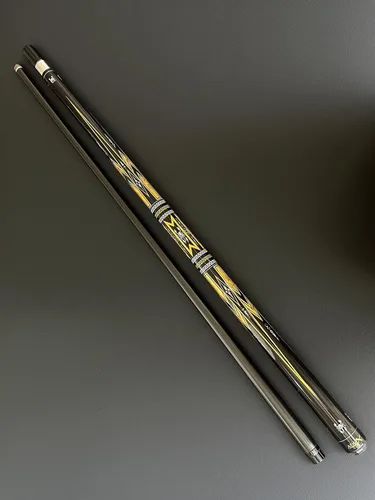 Vista 8 de Tai ba cues Juego de 2 tacos de billar con estuche, punta de cuero multicapa de 13 mm, 58 pulgadas, palo de billar profesional de madera de arce
