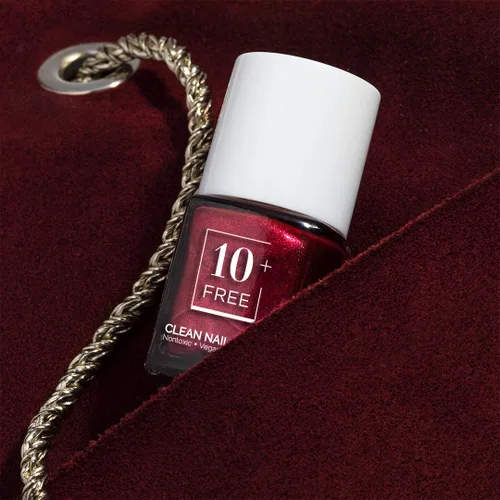 Vista 3 de Esmalte de uñas libre de tóxicos de 10+ Free Life - Red Ruby Beauty Belleza de rubí rojo