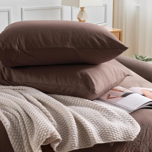 Vista 291 de NEXHOME PRO Funda de edredón Twin XL 100% algodón lavado, transpirable, duradera, texturizada, similar al lino, juego de ropa de cama para el hogar