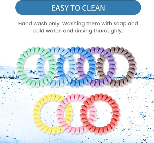 Vista 7 de Pulseras sensoriales antiestrés para niños y niñas, paquete de 8 pulseras elásticas de bobina para niños con autismo, TDAH, SPD o necesidades