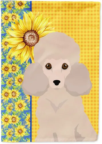 Vista 20 de Caroline's Treasures WDK5313GF Bandera de jardín con diseño de girasoles de verano, color negro y tostado, Airedale Terrier para buzón, bandera