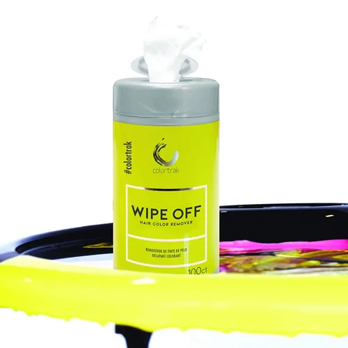 Vista 3 de Colortrak Toallitas suaves para eliminar el color del cabello, toallitas húmedas y no irritantes, formuladas con aloe, eliminan fácilmente