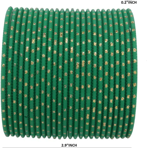 Vista 5 de Efulgenz Indian Bangles Set Bollywood Plain Metal Bangle Bracelets Costume Jewelry for Women