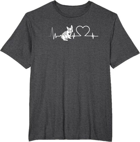 Vista 20 de Heartbeat Bulldog francés Camiseta de propietario de perros Frenchie, Negro