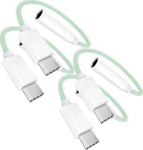 Vista 9 de Apple MFi Certified 2-in-1 Lightning to 3.5mm Headphone Jack Adapter,3Pack iPhone Aux and Charger Adapter & Audio Splitter Dongle for Car