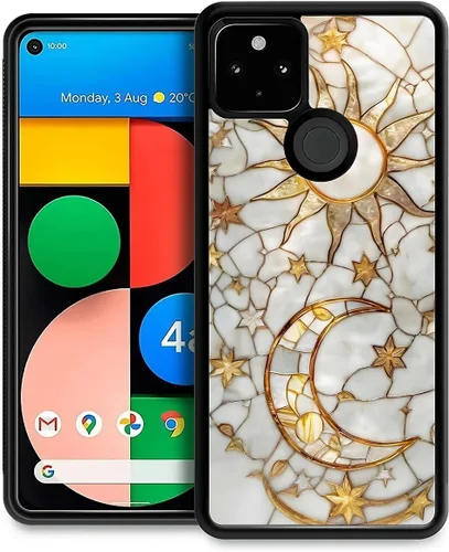 Vista 334 de Compatible con Google Pixel 4A 5G Mobile Case Creative Acrylic Back Panel Silicona Edge Case Slim Protección Especialmente para Google Pixel 4A 5G