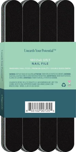 Vista 7 de Limas profesionales para uñas (12 unidades), Negro