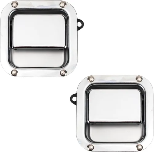 Vista 68 de TRQ Juego de 2 manijas de puerta interior trasera cromada y cachemira para Chevy GMC