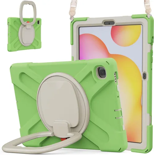 Vista 75 de 360 Rotation Case for Galaxy Tab ActivePro/Tab Active4 Pro/Active 5 Pro 10.1" Sturdy Cover Rotate Ring Stand Shoulder Carrying Strap Hand Strap