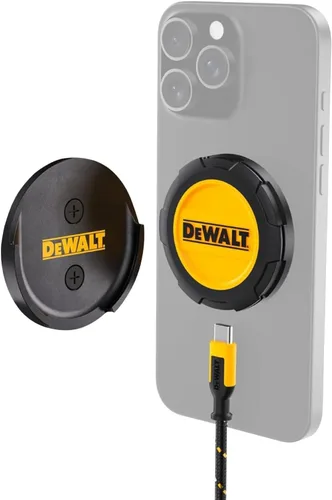 Vista 11 de DEWALT Soporte magnético para teléfono para kit de automóvil, cargador inalámbrico resistente, soporte de ventilación, montaje en tablero, soportes