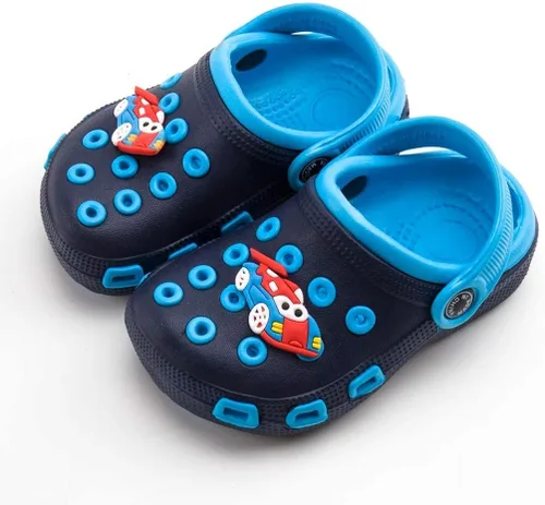 Vista 3 de Babelvit Toddler Kids Boys Girls Cute Garden Clogs Water Sandals Slip On Shoes Slides Light Summer Children Beach Pool Play Slipper