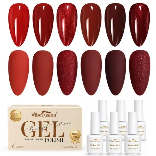 Vista 10 de VibeFusion Kit de base y capa superior de gel 2x15ml sin HEMA sin TPO Kit de gel base y capa superior: base de adhesión fuerte, parte superior