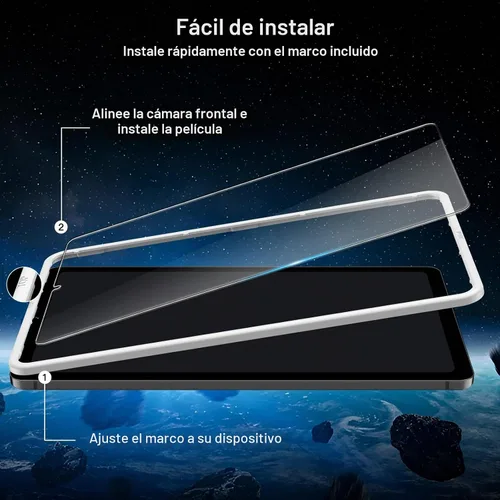 Vista 2 de JETech Protector de pantalla para Samsung Galaxy Tab S6 Lite 10.4", paquete