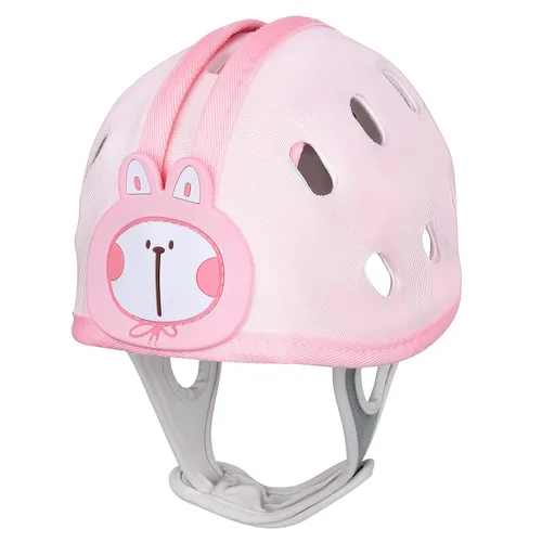 Vista 10 de Protector de cabeza de bebé para gatear y caminar, 6-24 meses (oso marrón) Casco infantil suave anticolisión, transpirable, ultraligero