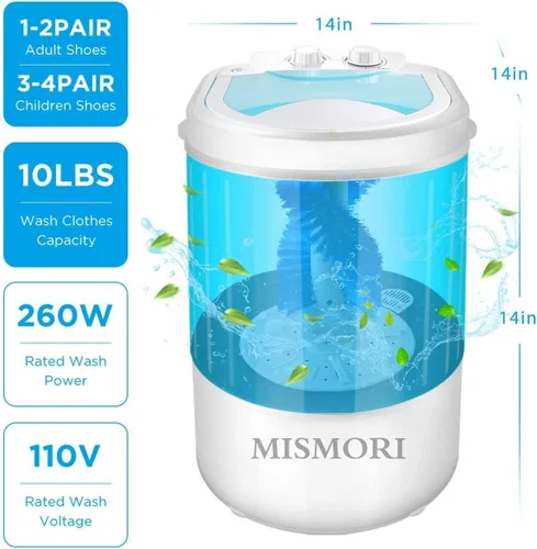 Vista 2 de Lavadora portátil de zapatos, lavadora portátil de zapatos, mini lavadora portátil, lavadora automática inteligente para zapatos, para apartamentos