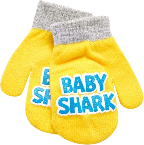 Vista 5 de Nickelodeon Conjunto de 2 pares de guantes de invierno para bebé y tiburón para niños (niño)