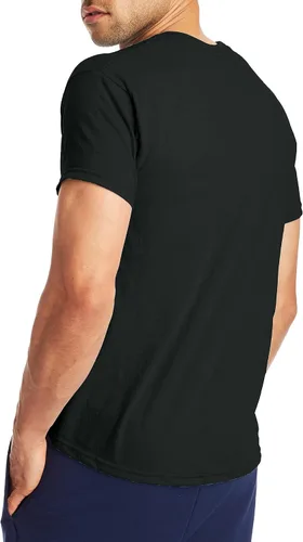 Vista 3 de Hanes Paquete de camisetas X-Temp Performance para hombre, mezcla de algodón que absorben la humedad, paquete de 2