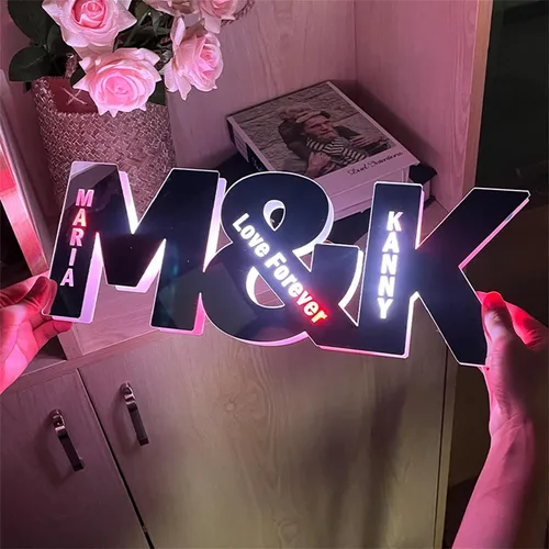 Vista 16 de Espejo de béisbol personalizado para pared, espejo personalizado con nombre de jugador de béisbol con luz LED, letrero de neón acrílico de béisbol