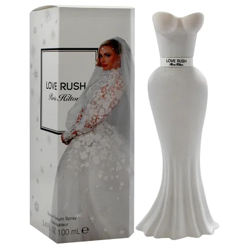 Vista 4 de Paris Hilton Love Rush Eau de Parfum - Perfume en aerosol para mujer, fragancia floral, notas de bergamota italiana, gardenia, sándalo y vainilla