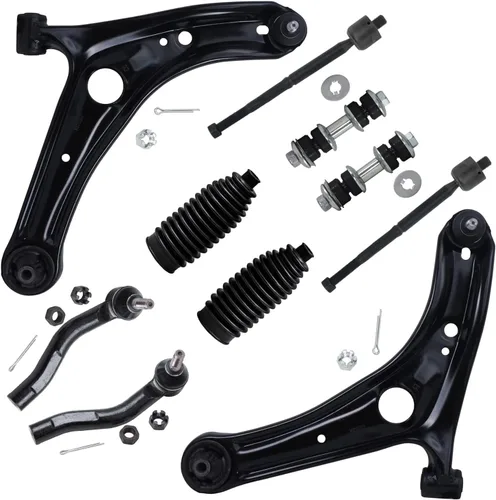 Vista 61 de Detroit Axle - Kit de suspensión delantera de 10 piezas para Chevrolet Trailblazer GMC Envoy 2004-2007 2005 2006 Soportes de brazo de control