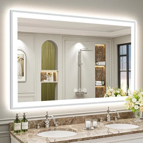 Vista 10 de 24x32 LED Bathroom Mirror, Backlit & Front Lit Lighted Mirror Retroiluminado+luz frontal