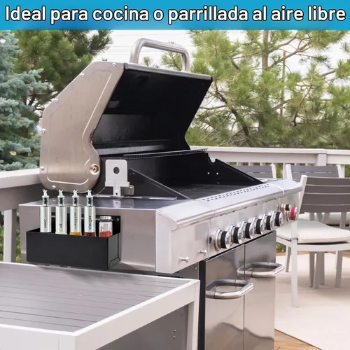 Vista 7 de Soporte magnético para latas de aerosol, caja de herramientas magnética, soporte para botellas, caja de herramientas para garaje y hogar, espacio