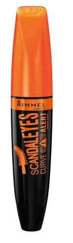 Vista 3 de Rimmel ScandalEyes Curve Alert - Máscara de pestañas con forro Kajal impermeable ScandalEyes Kohl Kajal, 1 juego, combo 001 negro