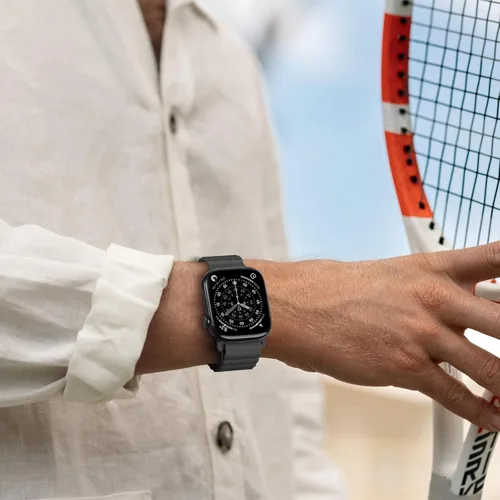 Vista 10 de BXUXOHS - Bandas deportivas magnéticas para Apple Watch de 40mm, 38mm, 41mm, 42mm, 44mm, 45mm, 46mm, iWatch para mujeres y hombres, correa
