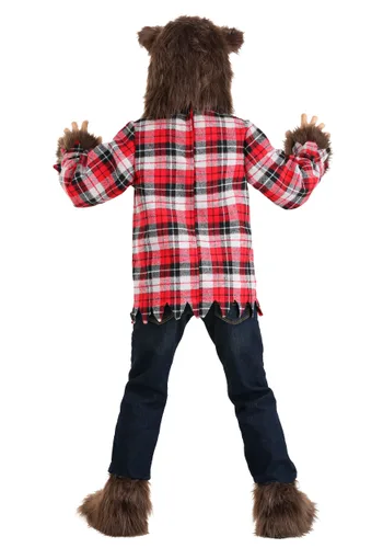 Vista 6 de Disfraz de hombre lobo feroz para niños Multicolor