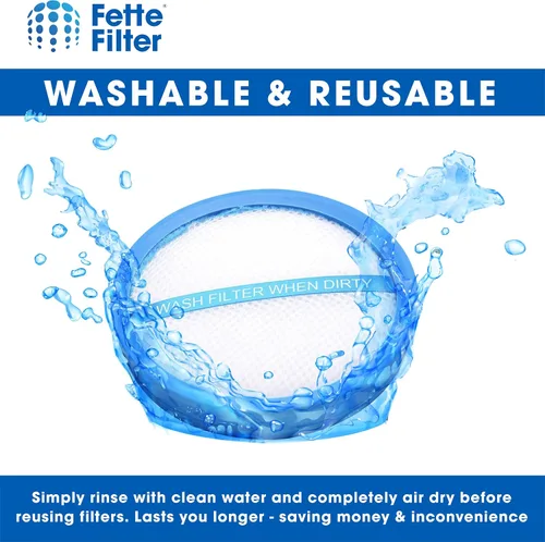 Vista 3 de Fette Filter - Filtro de vacío compatible con aspiradoras Hoover seleccionadas. Comparar con la pieza # 440010894 - Paquete de 2