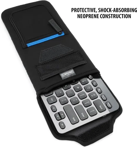 Vista 7 de ENHANCE Funda para teclado Bluetooth Logitech K810, Anker, Apple Magic Keyboard (hasta 11.5 pulgadas) con construcción de neopreno, almacenamiento