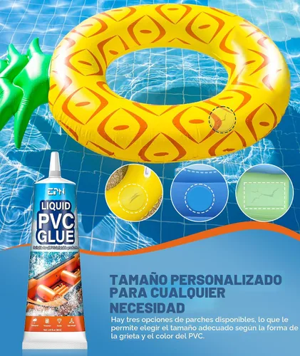 Vista 4 de Kit de parches para colchón de aire EPN, kit de reparación de forro de piscina de vinilo impermeable para inflables, colchón de aire, anillo