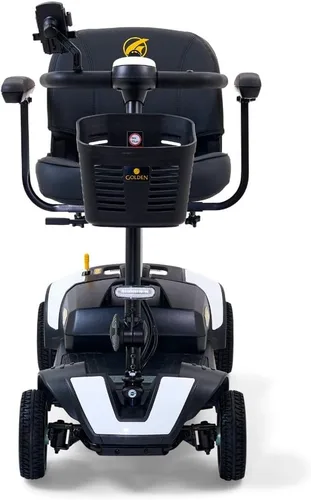 Vista 4 de Golden Technologies Buzzaround XL - Patinete de movilidad compacto de 4 ruedas - GB124A-STD (azul)