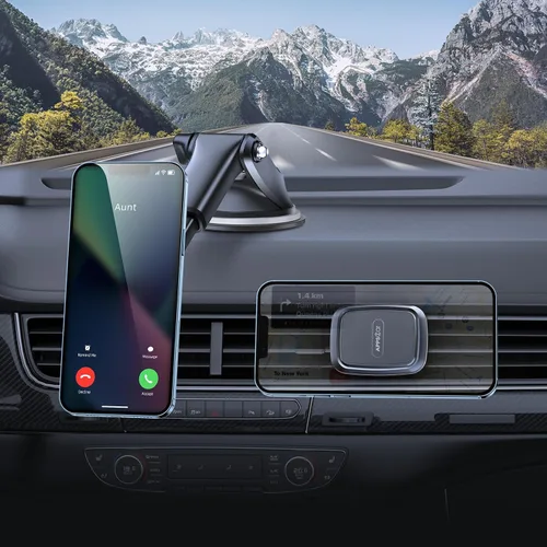 Vista 6 de APPS2Car Soporte magnético 3 en 1 para teléfono de automóvil, para salpicadero de parabrisas, ventilación de aire, soporte universal para teléfono