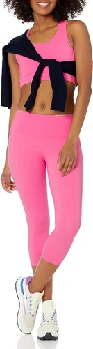 Vista 4 de Tienda Essentials Leggings cortos para mujer, escultura activa, capri de tiro medio