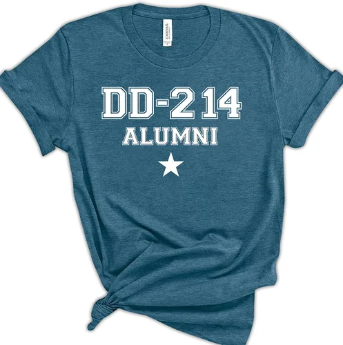 Vista 5 de DD-214 Alumni T-Shirt, Veterans Day T-Shirt, Army Shirt, American Flag Shirt, Men's Vintage Tee, Grandpa Shirt, Military T-Shirt of United States