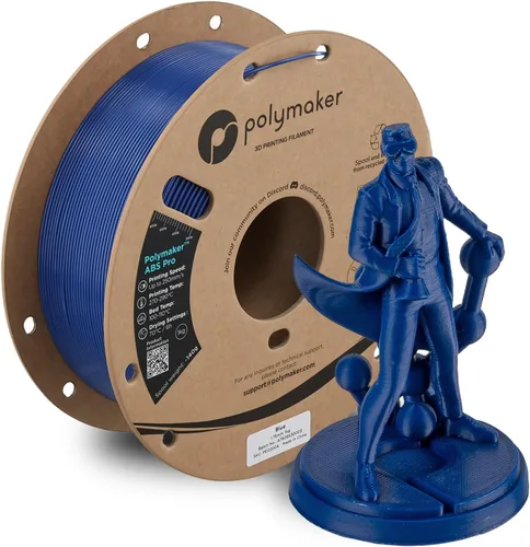 Vista 28 de Polymaker Filamento ABS Pro para impresora 3D de 0.069 pulgadas, color negro, ABS de grado de ingeniería de 2.2 lbs con alta resistencia al calor