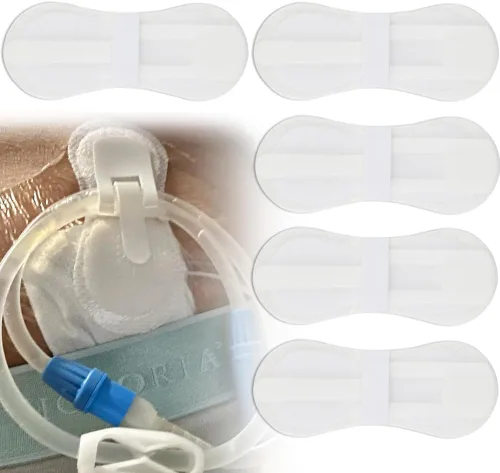 Vista 9 de Dispositivo de Estabilización de Catéter, Soportes para Tubos de Alimentación, Parche de Diálisis PD para Tubo PEG, Tubo J, Tubo G, Accesorios