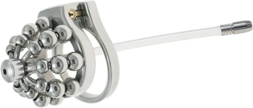 Vista 14 de Jaula de acero inoxidable para hombre con bloqueo de pene con cerradura de metal castidad dispositivo de castidad masculina jaula de polla juguetes