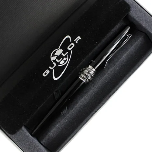 Vista 4 de Gullor Clásico Hovering Dragón Pluma Estilográfica Y2 Original Pen Pouch Caja De Regalo Set - Negro
