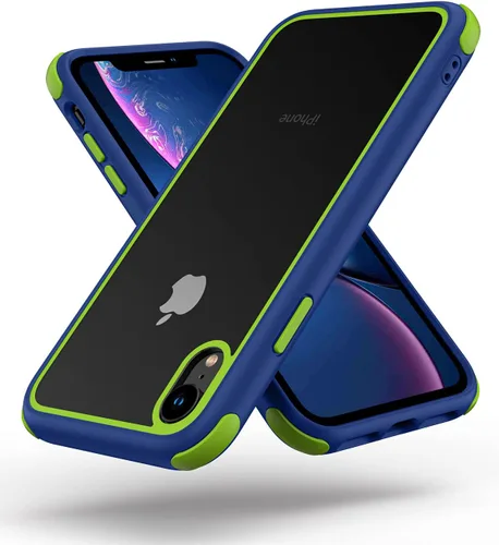 Vista 35 de Mobnano Funda transparente para iPhone 11, con protección multicolor a prueba de golpes, no amarillenta, anti arañazos, parte trasera