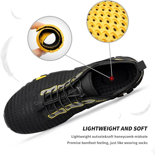 Vista 3 de SOBASO Zapatos de agua para mujer, secado rápido, senderismo, natación, playa, río, zapatos para pesca, deportes acuáticos, buceo, vela, viajes