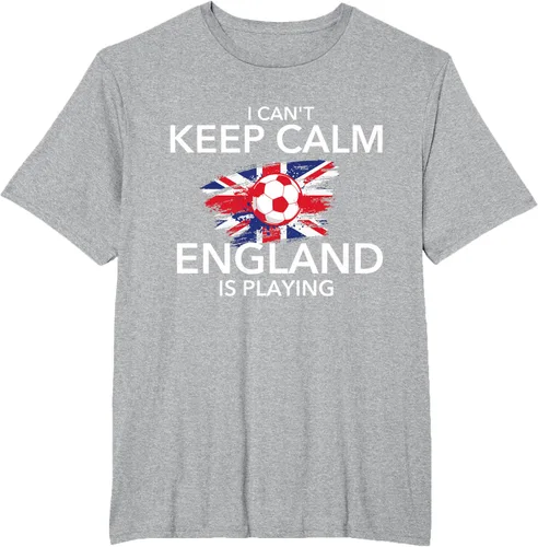 Vista 43 de I Can't Keep Calm England Is Playing - Camiseta para amantes del fútbol, Negro