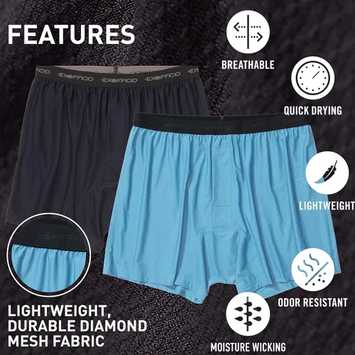 Vista 3 de ExOfficio Men's Give-n-go Boxer Shorts 2 Pack