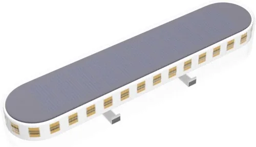 Vista 4 de Lacasa 4 unids Lámpara de pie solar al aire libre blanco cálido 2700K 40LM LED luz solar al aire libre decoración de patio IP68 impermeable Auto