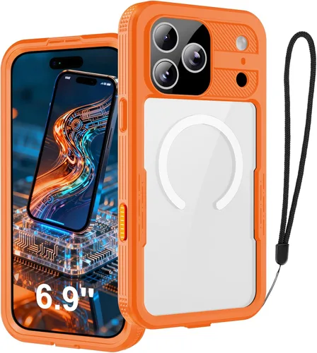 Vista 14 de Funda impermeable para iPhone 17, certificada IP68, grado militar a prueba de golpes y polvo para iPhone 17 (6.3" 2025), compatible con MagSafe Negro