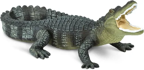 Vista 4 de Safari Ltd. Figura de cocodrilo – Figura realista de reptil de 6 pulgadas – Juguete educativo para niños, niñas y niños a partir de 3 años