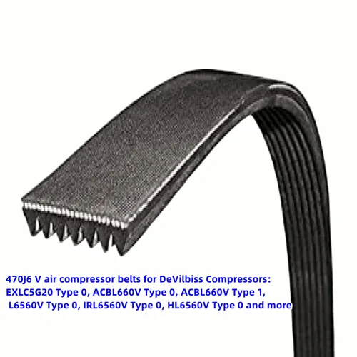 Vista 9 de Fuoequl Correa del compresor de aire C-BT-224 J6 47.3" para Craftsman Porter Cable DeVilbiss EXLC5G20 ACBL660V 470j6 919184260 For Craftsman