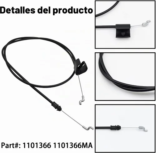 Vista 3 de 1101366MA Cable S-Cable de parada del motor del cortacésped 1101366 Compatible con cortacésped Briggs and Stratton Murray de 22 pulgadas
